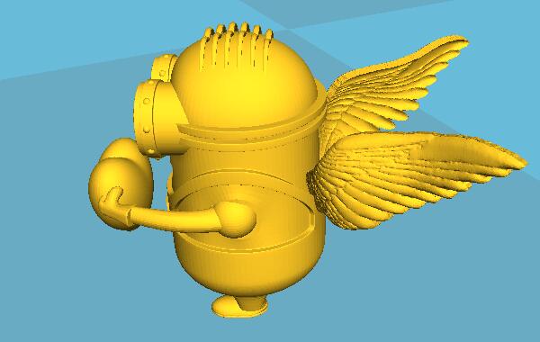 3D打印動漫手辦之小黃人 3D打印動漫手辦之小黃人