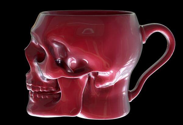 頭骨馬克杯模型 頭骨馬克杯模型